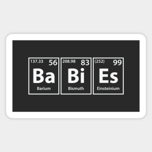 Babies (Ba-Bi-Es) Periodic Elements Spelling Sticker